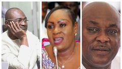 Kennedy Agyapong, Hawa Koomson and Carlos Ahenkorah