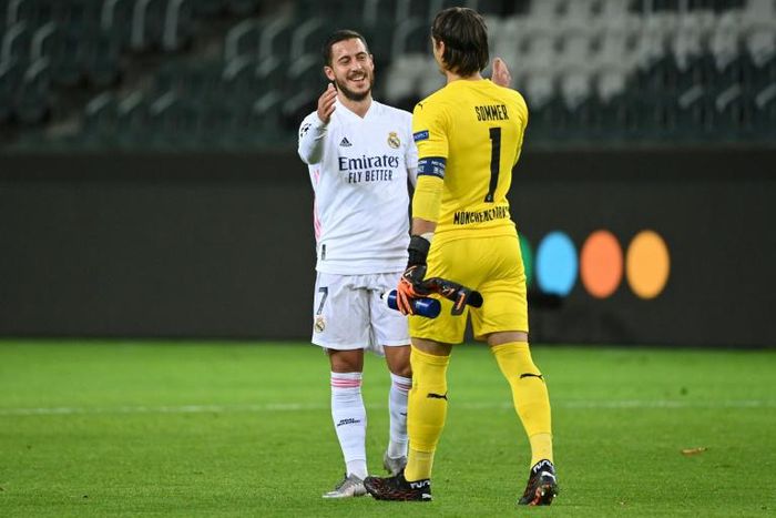 Eden Hazard came on off the bench for Real Madrid against Borussia Monchengladbach in the Champions League on Tuesday