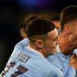 Phil Foden (left) and Ferran Torres (right)combined for Man City's third goal
