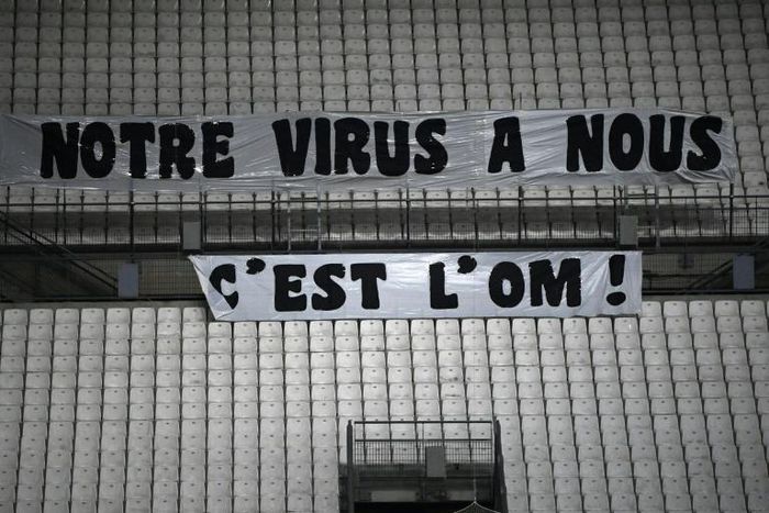 Even with only 1,000 spectators in the ground, Marseille fans made a point on Thursday