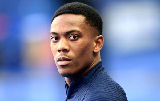 Anthony Martial during a training session with the France national team in September