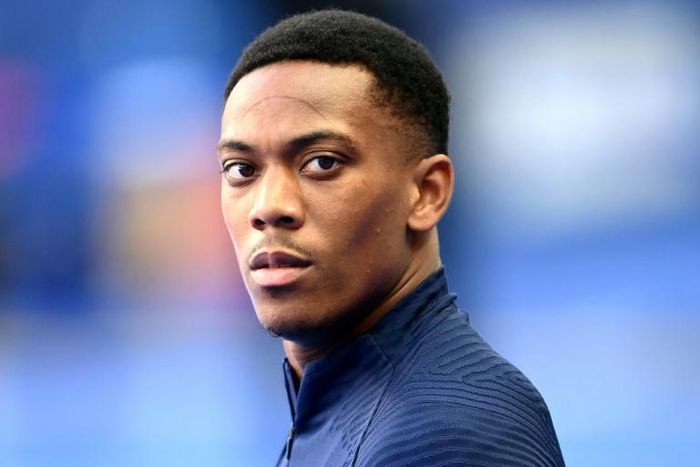 Anthony Martial during a training session with the France national team in September
