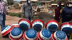 MP distributes NPP-branded head pans to construction workers