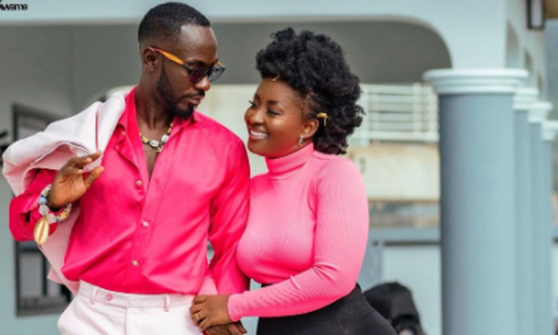 Okyeame Kwame and his wife