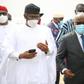 Femi  Gbajabialamila and Prof Aaron Michael Oquaye