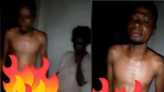 Man caught ‘chopping’ mentally ill woman in a classroom after telling people he wants to buy her kenkey (video)