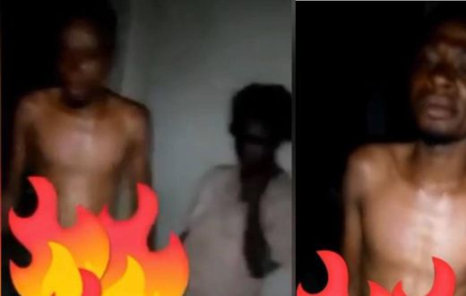 Man caught ‘chopping’ mentally ill woman in a classroom after telling people he wants to buy her kenkey (video)