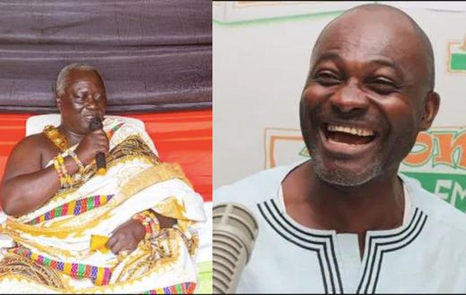 The chief of Assin Akroso, Nana Kwabena Ofori ll and Ken Agyapong