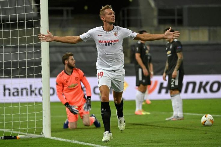 Luuk De Jong starts the Europa League final for Sevilla after scoring the winner in the semi-final against Manchester United