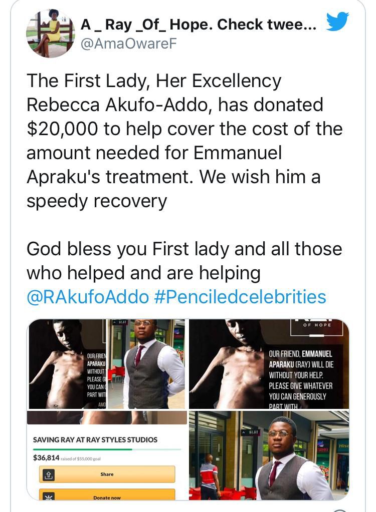 Rebecca Akufo-Addo donates