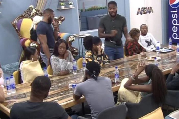 Housemates clashed over food this morning [Africa Magic]