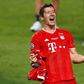 Top scorer: Bayern Munich's Polish forward Robert Lewandowski celebrates