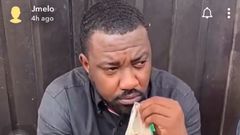 John Dumelo drinks Hausa Koko