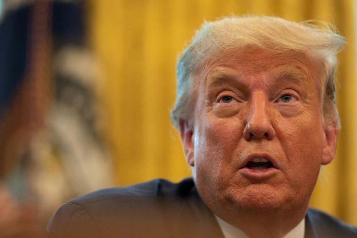 US President Donald Trump discusses the Israel-Bahrain deal in the Oval Office