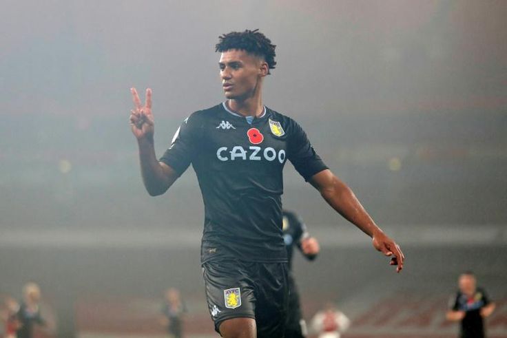 Two good: Ollie Watkins scored twice in Aston Villa's 3-0 win at Arsenal