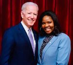 Ajdoa Asamoah and Joe Biden