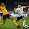 Manchester City midfielder Phil Foden (R) scored in his side's win at Wolves