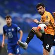 Wolves midfielder Ruben Neves (C) says injury to Spanish team-mate Jonny will inspire them in Tuesday's Europa League quarter-final against Sevilla