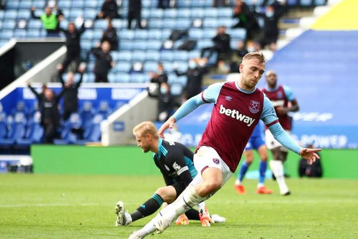 West Ham's Jarrod Bowen scored against Leicester