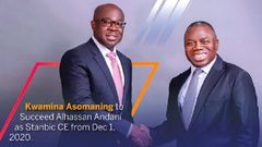 Kwamina Asomaning takes over from Andani as Stanbic Bank CEO
