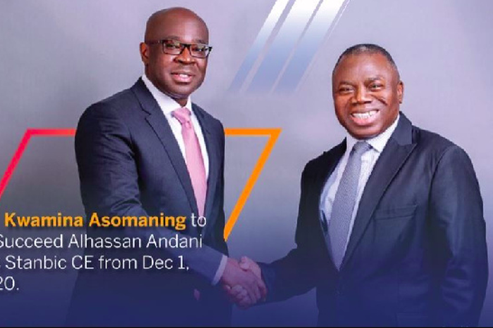Kwamina Asomaning takes over from Andani as Stanbic Bank CEO