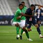Saint Etienne's French defender Wesley Fofana (L) has joined Leicester