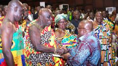 Akufo-Addo with the Okyenhene