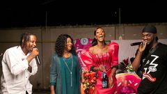 Yvonne Nelson, Kelvyn Boy, Mr drew join Regina Van Helvert to celebrate birthday