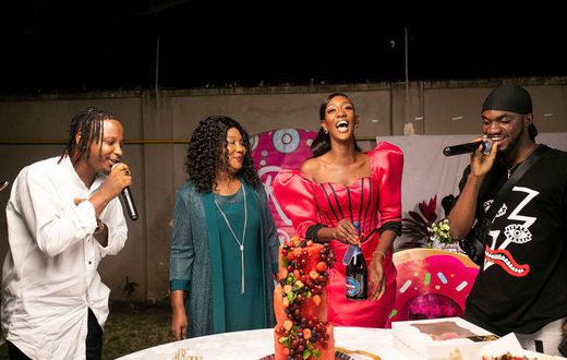 Yvonne Nelson, Kelvyn Boy, Mr drew join Regina Van Helvert to celebrate birthday