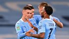 Phil Foden (left)scored the winner as Manchester City remained in contention for a fourth straight League Cup