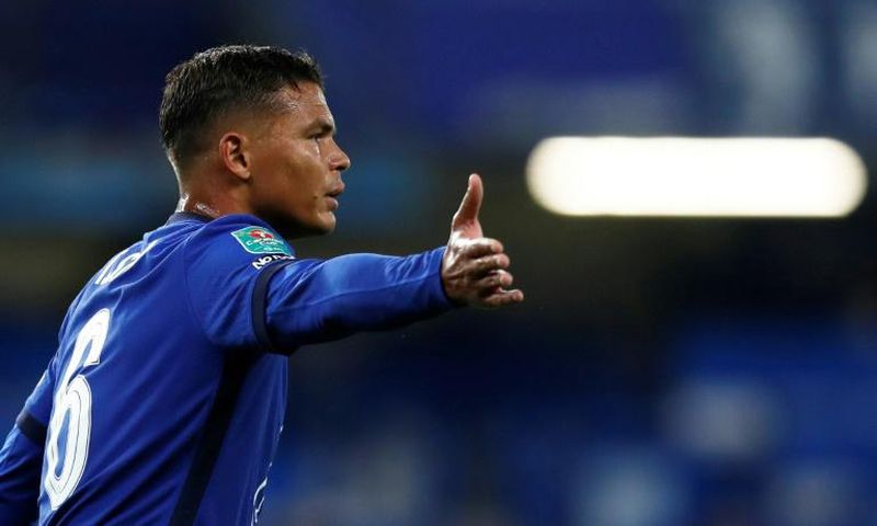 Thiago Silva makes his debut for Chelsea in the League Cup