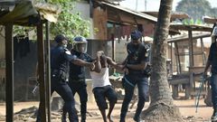 Police arrested a man in the district of Yopougon during protests there