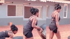 Sarkodie’s wife hits the gym for her bikini body after weight gain reports