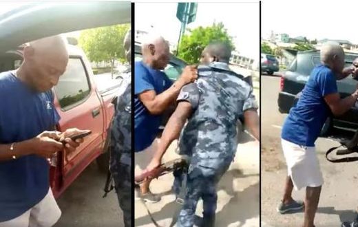 Elderly hit-and-run driver arrests police officer, tries to seize his gun