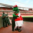 Arsenal's mascot Gunnersaurus