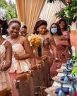 Kukua matching with her bridesmaids