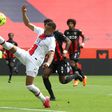 Kylian Mbappe was on target for Paris Saint-Germain in their 3-0 win at Nice on Sunday
