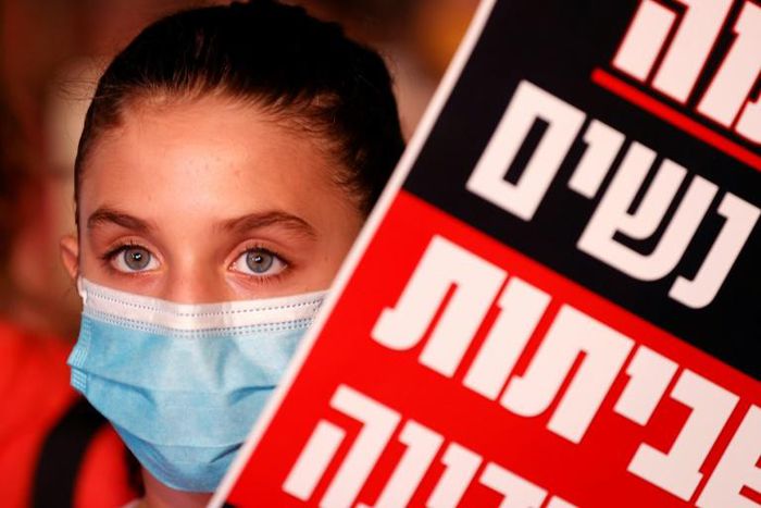 Reports of an alleged brutal gang-rape in a seaside resort have prompted women in cities across Israel to protest against sexual violence