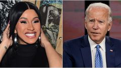 Cardi B and Joe Biden.