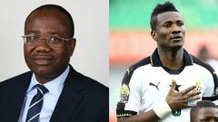 Kwesi Nyantakyi and Asamoah Gyan