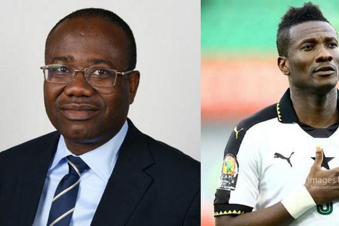 Kwesi Nyantakyi and Asamoah Gyan