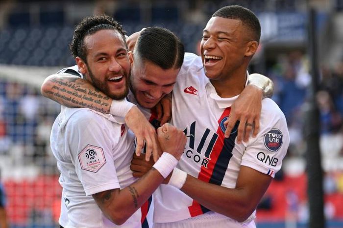 Neymar, Mauro Icardi and Kylian Mbappe had combined to score 68 goals before the French season was interrupted in March