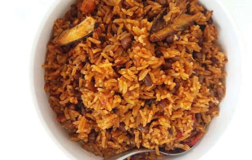 Herrings and beans Jollof