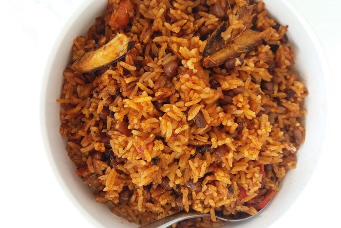 Herrings and beans Jollof