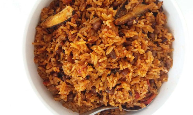 Herrings and beans Jollof