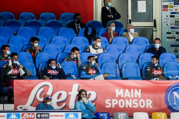 Napoli owner Aurelio De Laurentiis (2ndR From Top) wants his side's Champions League match switched from Barcelona.