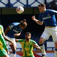 Dominic Calvert-Lewin heads in Everton's fifth goal