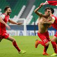 Persepolis forward Issa Alekasir  celebrated his later winner against Al-Sadd