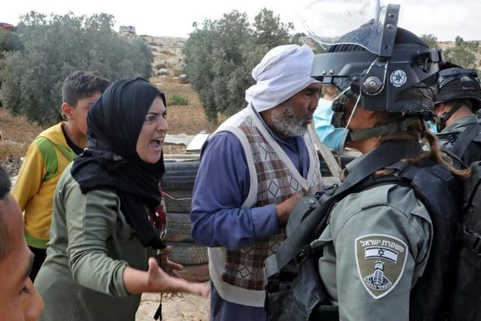 This family in the village of Susya in the southern West Bank were among 205 Palestinians who were displaced by Israeli home demolitions in August alone, according to UN figures