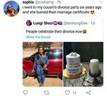 Lady throws party to celebrate her divorce